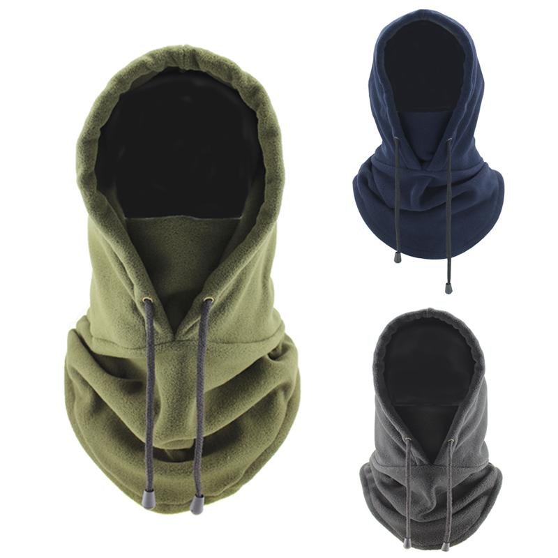 

Bandanas Windproof Thermal Fleece Balaclava Hat Warm Cap Winter Men Women Hats Hooded Neck Warmer Hiking Scarves Outdoor Climbing Caps
