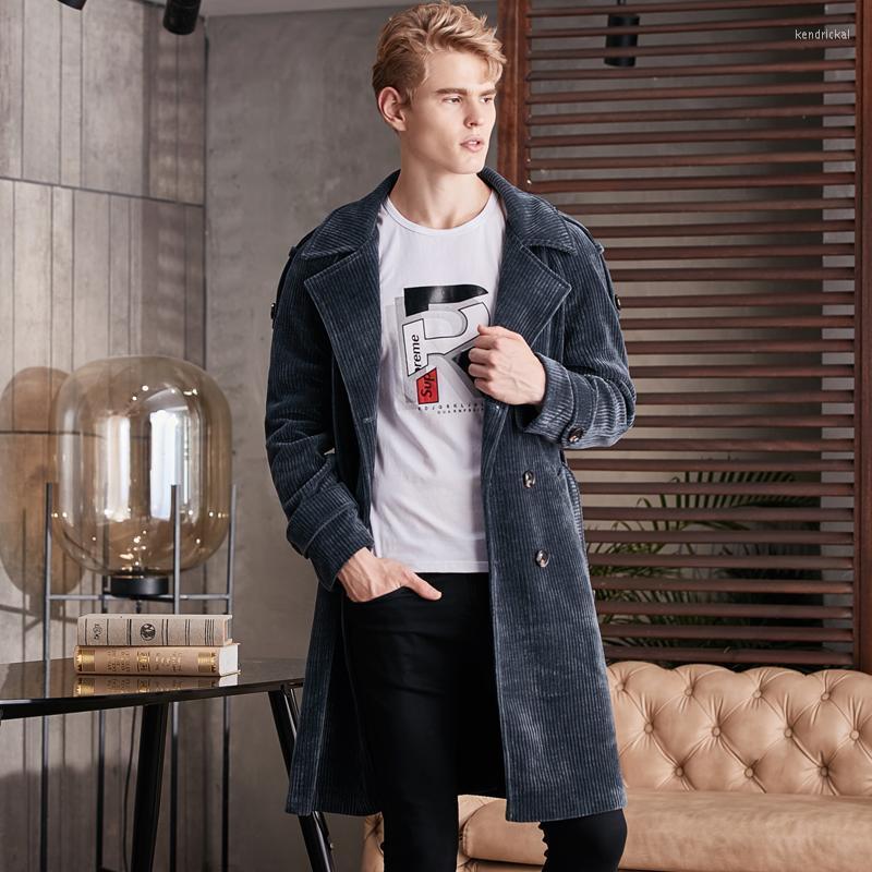 

Men' Wool & Blends 2022 Chenille Autumn Winter Mens Trench Luxury Double Breasted Corduroy Male Coats Plus Size 6xl Fashion Casual Man Jack, Khaki