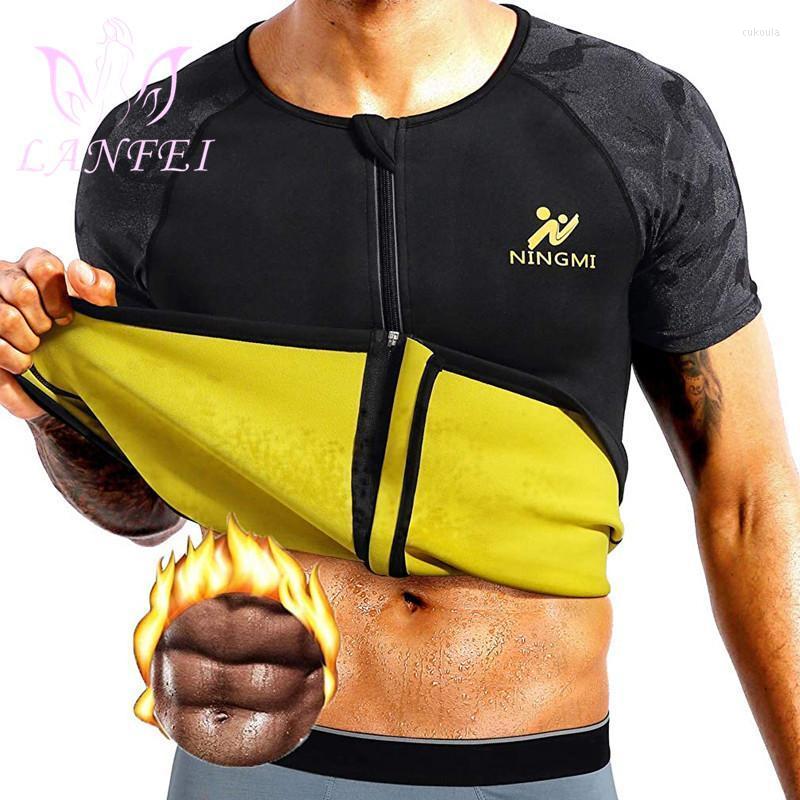 

Men' Body Shapers Men Waist Trainer Vest Neoprene Sauna Slimming Corset Shaper Weight Loss Zipper Sweat Tank Top Workout ShirtMen