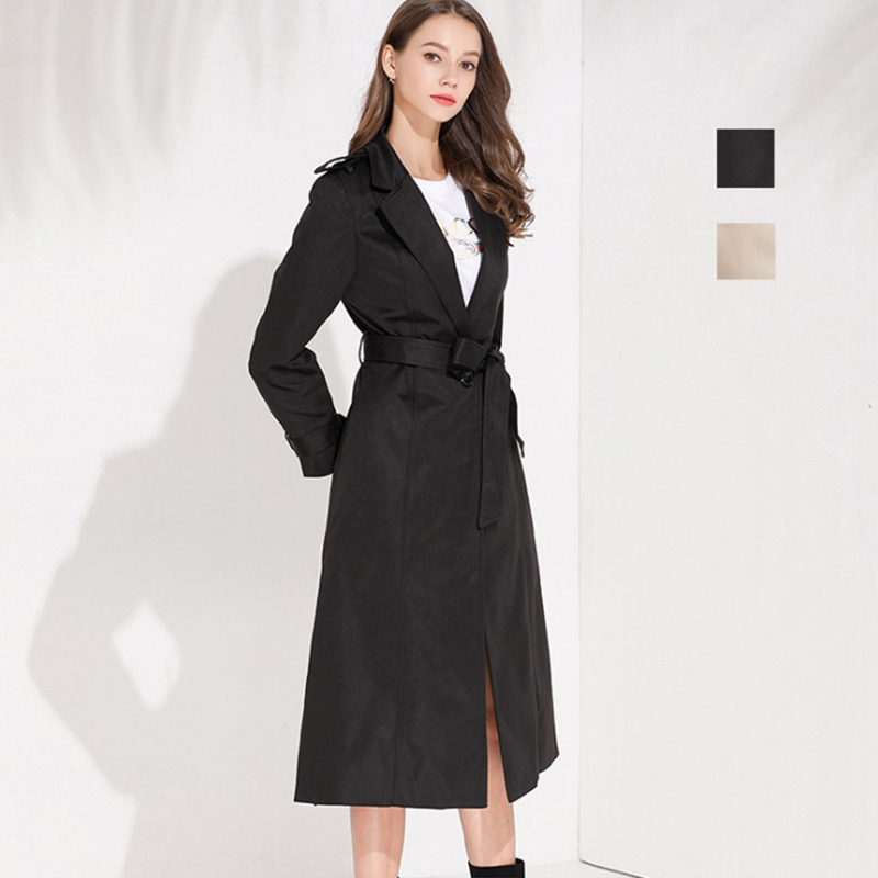 

Brand Faux Leather Coats Ladies Fashion Long Stand Collar Slim Simplicity Overcoat Women Tops Autumn Winter Trench Coat # 1619, Khaki