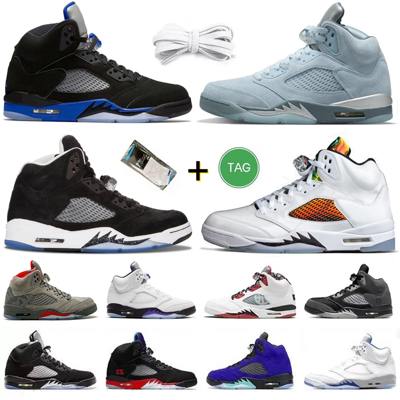 

Jumpman 5 5s mens Basketball Shoes Easter Concord Bluebird Oreo Racer Blue Raging Bull Jade Horizon Shattered Backboard Hare men trainer Sports Sneakers, Color#8