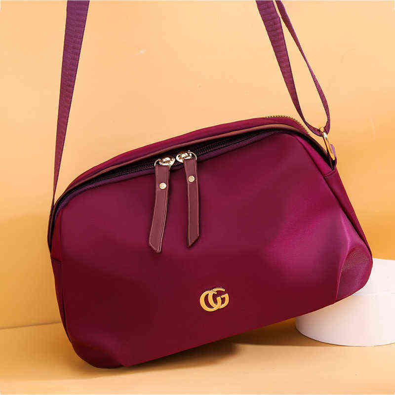 

Factory Online Export Designer Brand Bags Women's New Fashion Cloth One Shoulder Diagonal Leisure Msenger Women, Wine