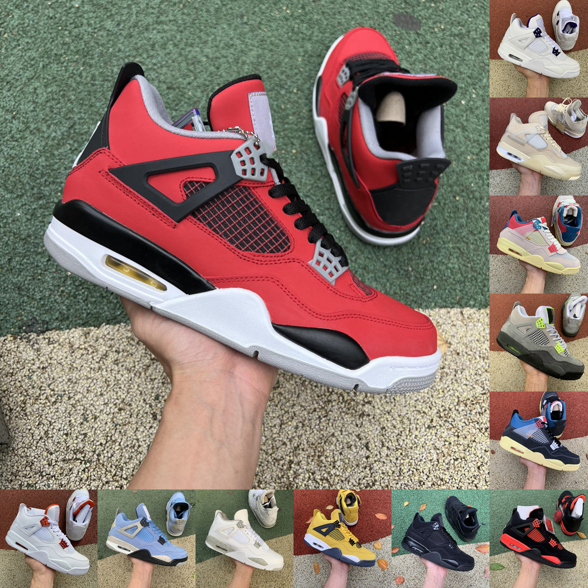 

Jumpman Lightnings 4 4s Basketball Shoes Mens Women Cream Sail Red Thunder White Oreo Bred Ow Union Taupe Haze What The Black Cement Cat Royalty air Trainer Sneakers, Please contact us