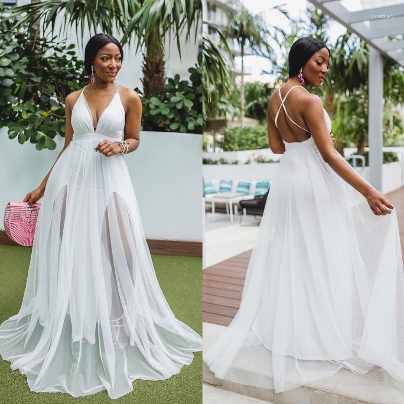 

Plus Size Dresses 2022 Women Tutu Dress Large Deep V Neck Spaghetti Strap High Waist Backless Maxi Mesh Ball Gown Jona22, Green