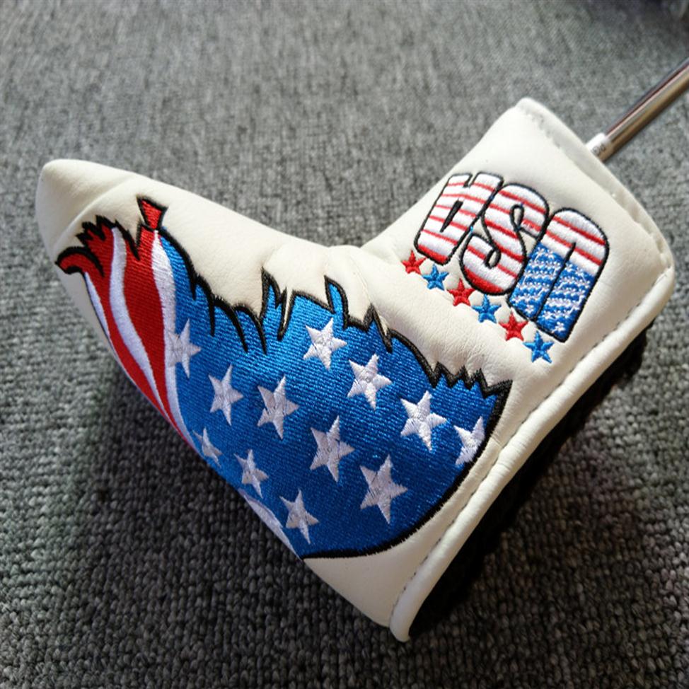 

20Chooes Embroidery Golf Putter Headcover Universal Golf Blade Head Cover249c