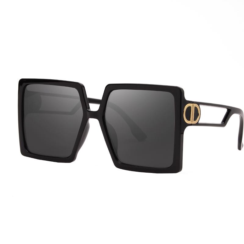 Lunettes de soleil Lettre D Style Sun Glasse pour hommes Femmes Outdoor UV400 Goggles Brand Design Classic Square