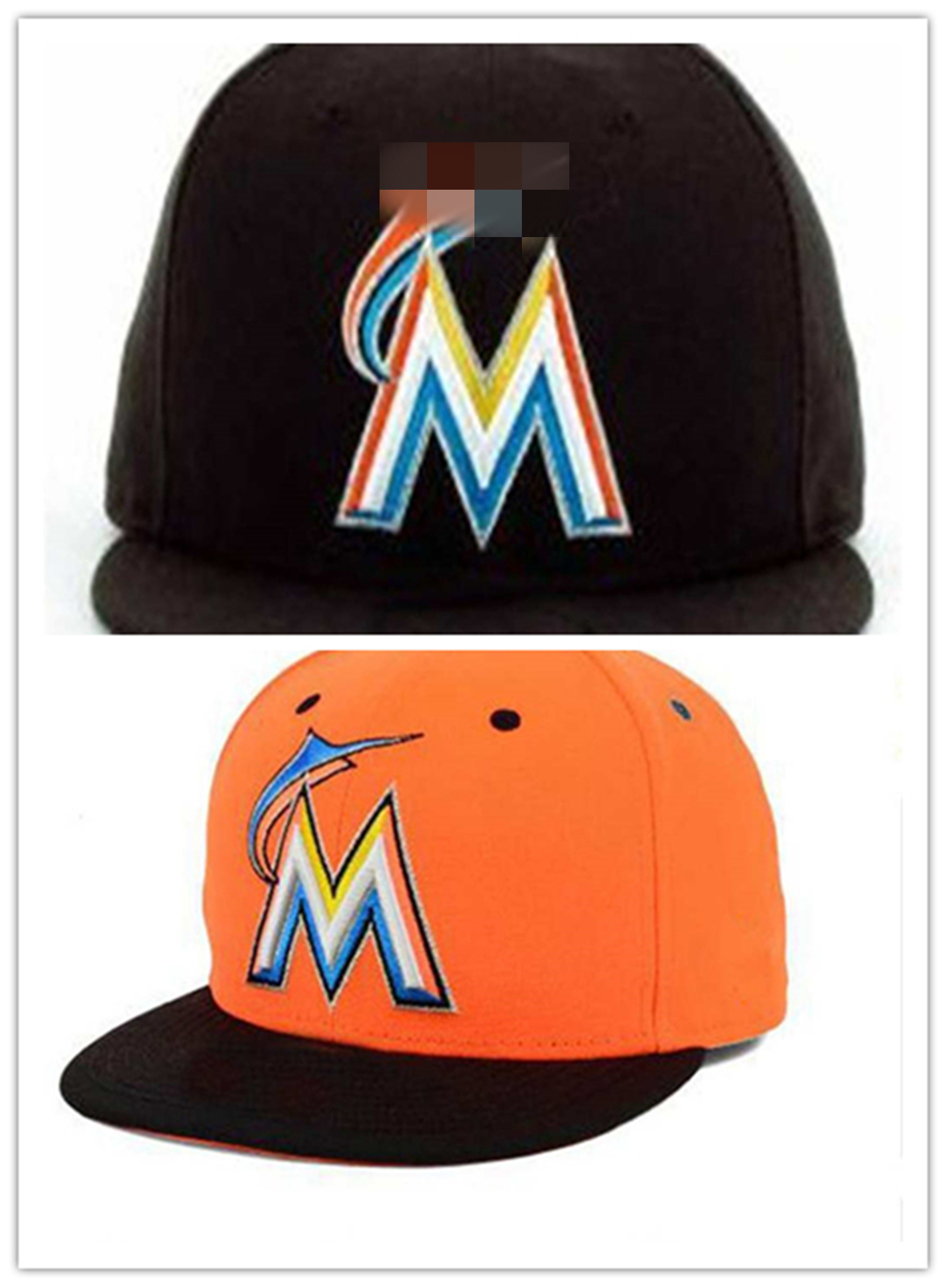 

Good Design Marlins M letter Baseball caps hip hop cap for men women gorras casual Fitted Hats H11
