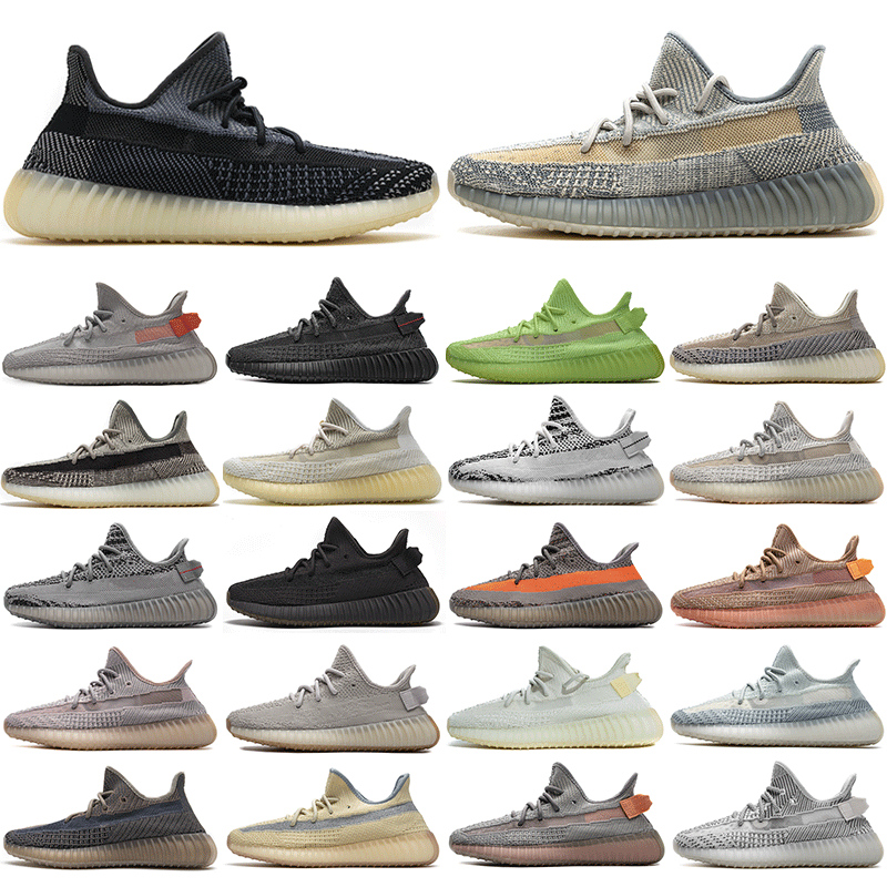 

2022 Newest Mens Womens Casual Shoes V2 Ash Blue YECHER Sulfur Linen Marsh Flax Tail Light Outdoor Earth Yecheil yeezys Trainers yezzy Sneakers shoe 350 36-45, 01