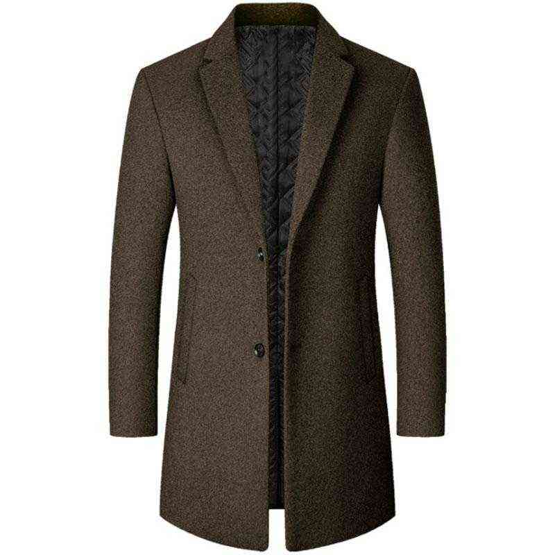 

Men's Wool & Blends Long Overcoat winter Coat men Winter Jacket wool coats For long mens T220810
