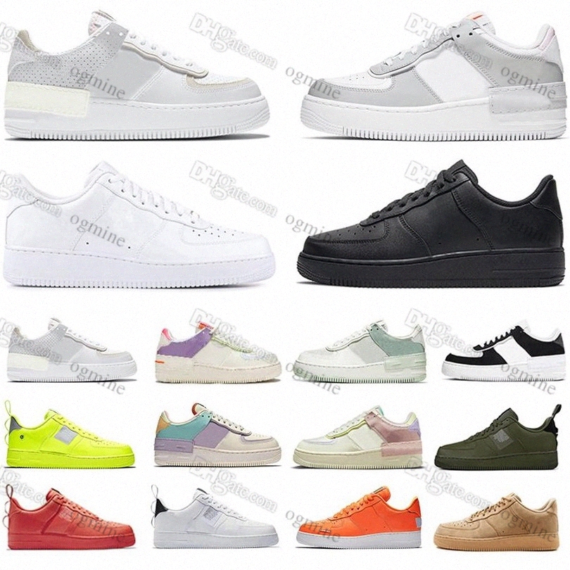 

2022 designer Casual shoes OG Classic ones triple white low shadow utility black wheat men woman trainers sports sneakers 1 platform 36-47, Hello