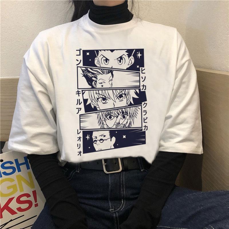 

Men's T-Shirts WIki Kawaii X T Shirt Men Funny Summer Tops Cartoon HISOKA MOROW Graphic Tees Harajuku Unisex Anime T-shirt, Hei