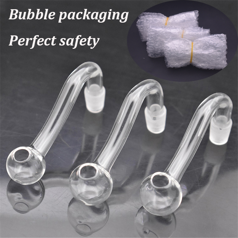 

10mm 14mm 18mm Male Female Clear Thick Pyrex Glass Oil Burner Water Pipes for Rigs Bongs Big Hole Smoking Bong Hookah Accessories