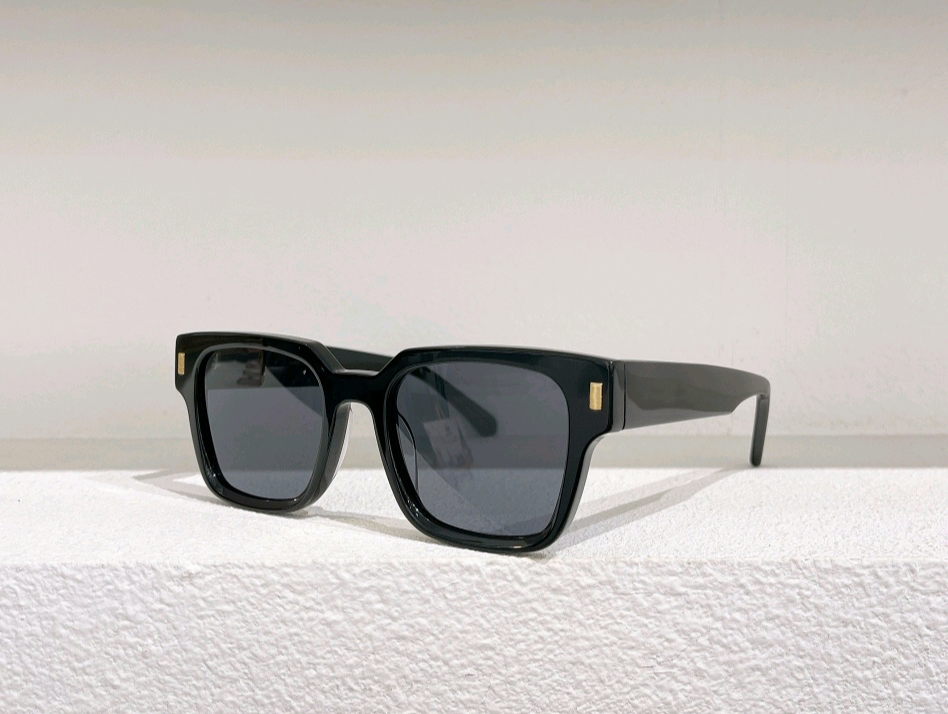 

Black Dark Grey Sunglasses Square Accessorie Men Eyewear UV Protection Lens Shades with Box