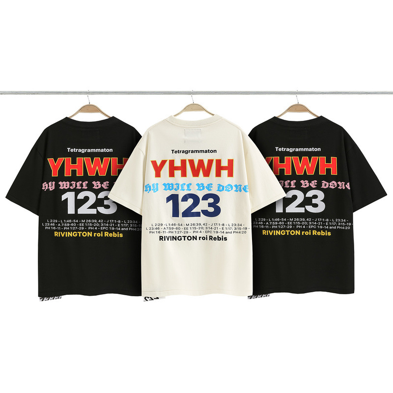 

Sleeve T shirt Tees Vintage printed Men Women High Quality Tee Hip Hop Cotton Tops, Beige
