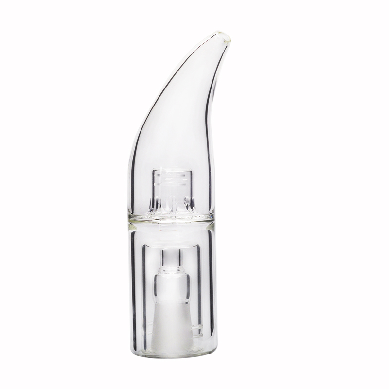 

Osgree Smoking accessory 14mm Water Pipe Bong Glass Bubbler Bullet Style Mouthpiece Portable Cooling Attachment