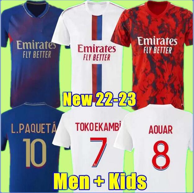 

MEMPHIS 21 22 23 Maillot Lyon Soccer Jersey Fans player Version 4TH 2022 2023 Olympique Lyonnais digital fourth football shirts TOKO EKAMBI BRUNO CHERKI AOUAR HOME, 12