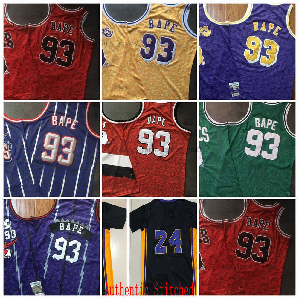 

Real Stitched Retro Basketball Jerseys Mitchell & Ness Vintage 93 BA PE Jersey, Same as picture