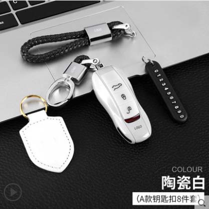 

Car Key Case Cover Shell Fob For Porsche Panamera Cayman Macan 718 911 Accessories Key Case For Car