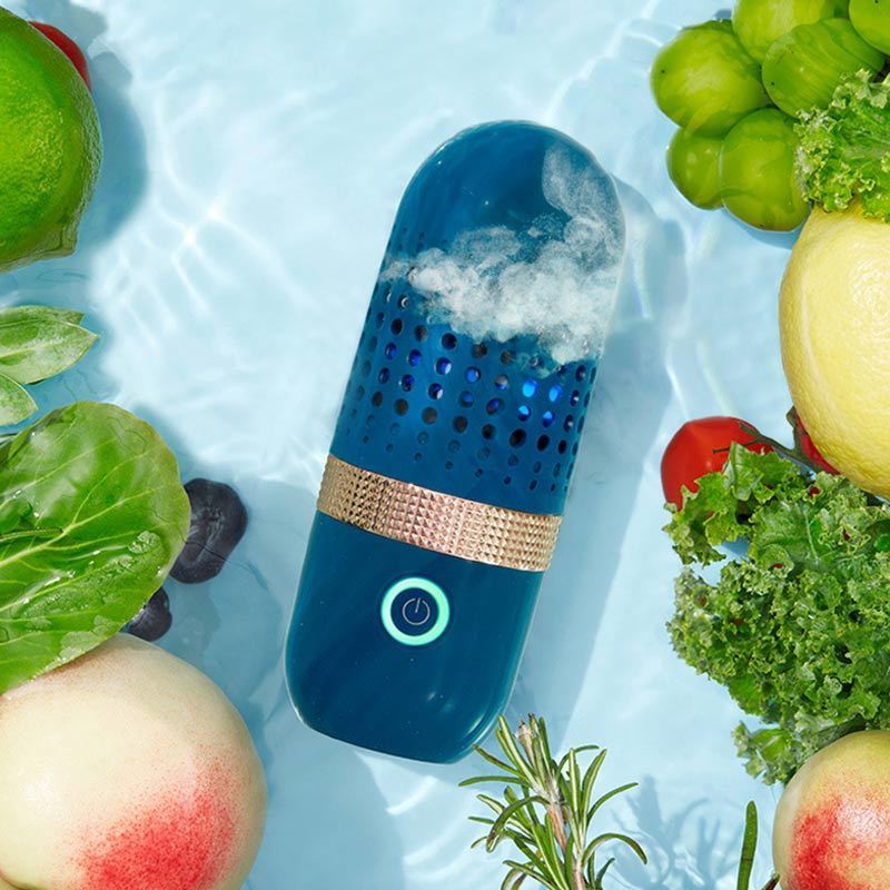 

Fruit Vegetable Purifier Portable Wireless Disinfection Cleaner Remove Pesticide Dirt Sterilization Food Washing Machine 220516