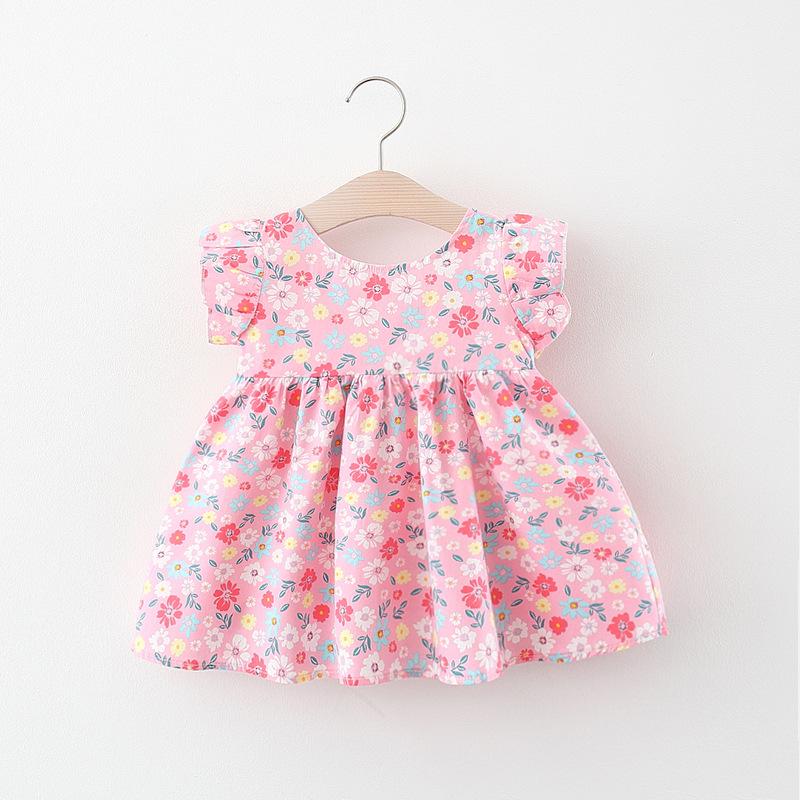 

Girl's Dresses Born Girls Summer Cute Wear Christening Party Wedding Dress Baby Vestido Infantil 1 Year Princess Clothes, Red;yellow