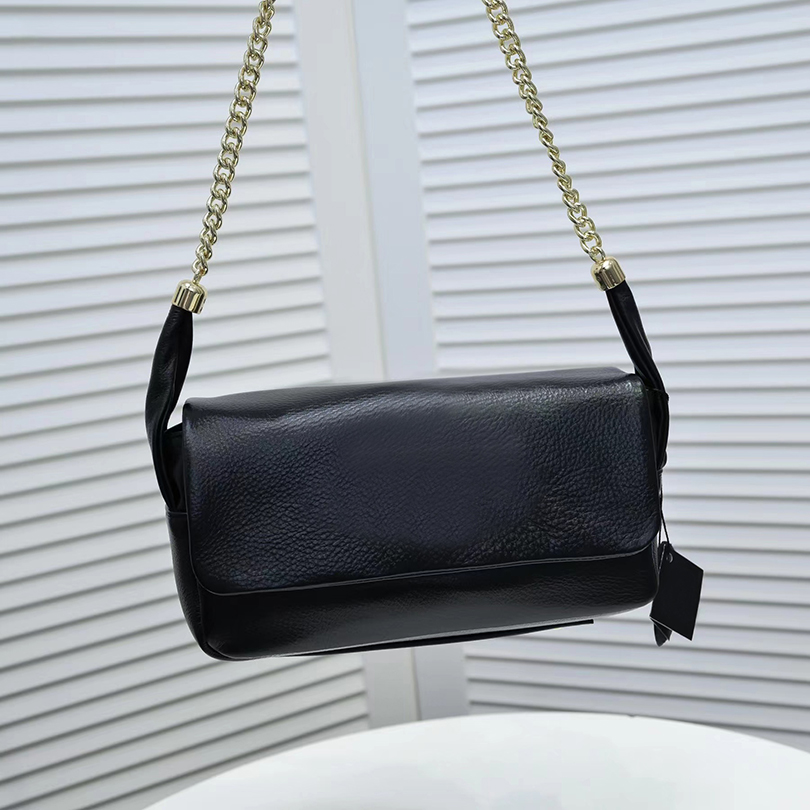 

HIGH QUALITY underarm bag woman shoulder bags designers purse fashion luxurys tote classic women leather chain handbag, Black