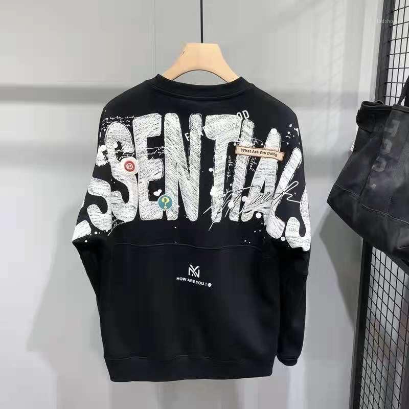 

Men's Hoodies & Sweatshirts Men Letters Printing Fleece Oversized Hoodie Fashion Hip Hop Women Clothes EssentialsMen's, As shown asian size