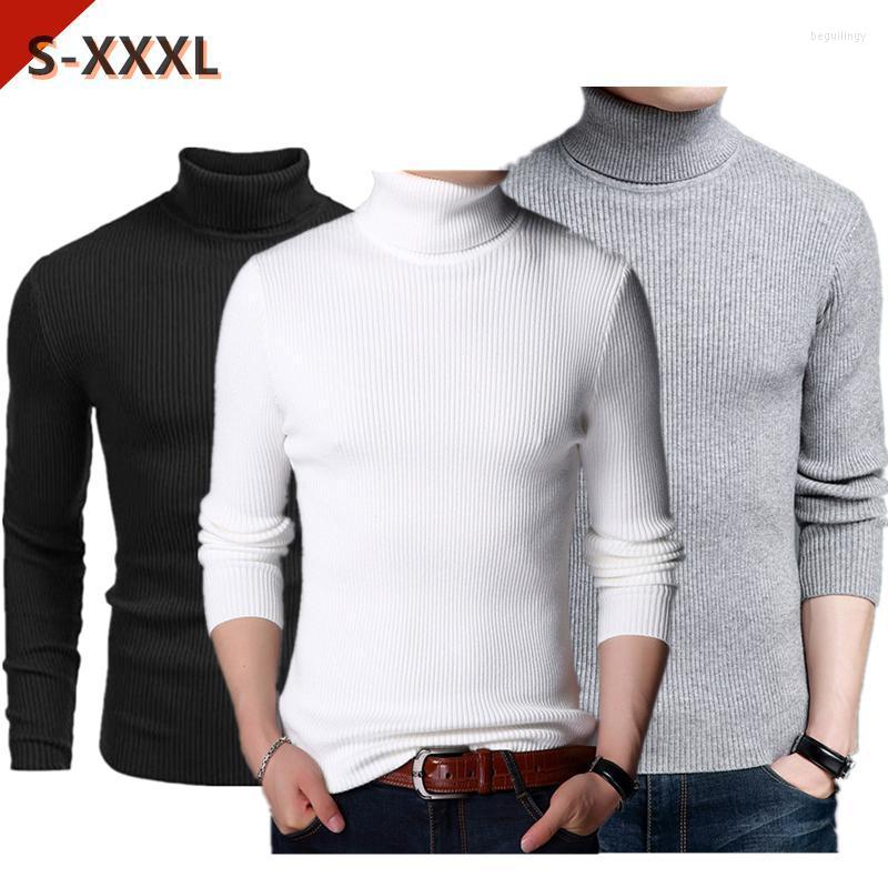 

Men' Sweaters Sports Mens 2022 Autumn Winter Thick Warm Pullover Men Knitted Cashmere Wool Sweater Heavy Turtleneck Jumper -XXXL Begu22, Black