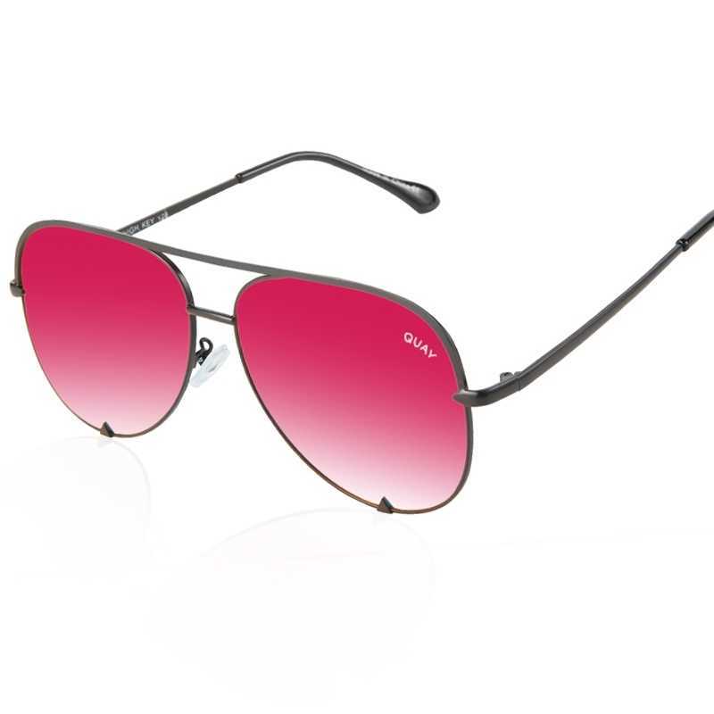 

Quay Brand Mirror Pilot Sunglasses for Women Fashion Driving Travel Eyewear Gradient Female Glasses Mujer