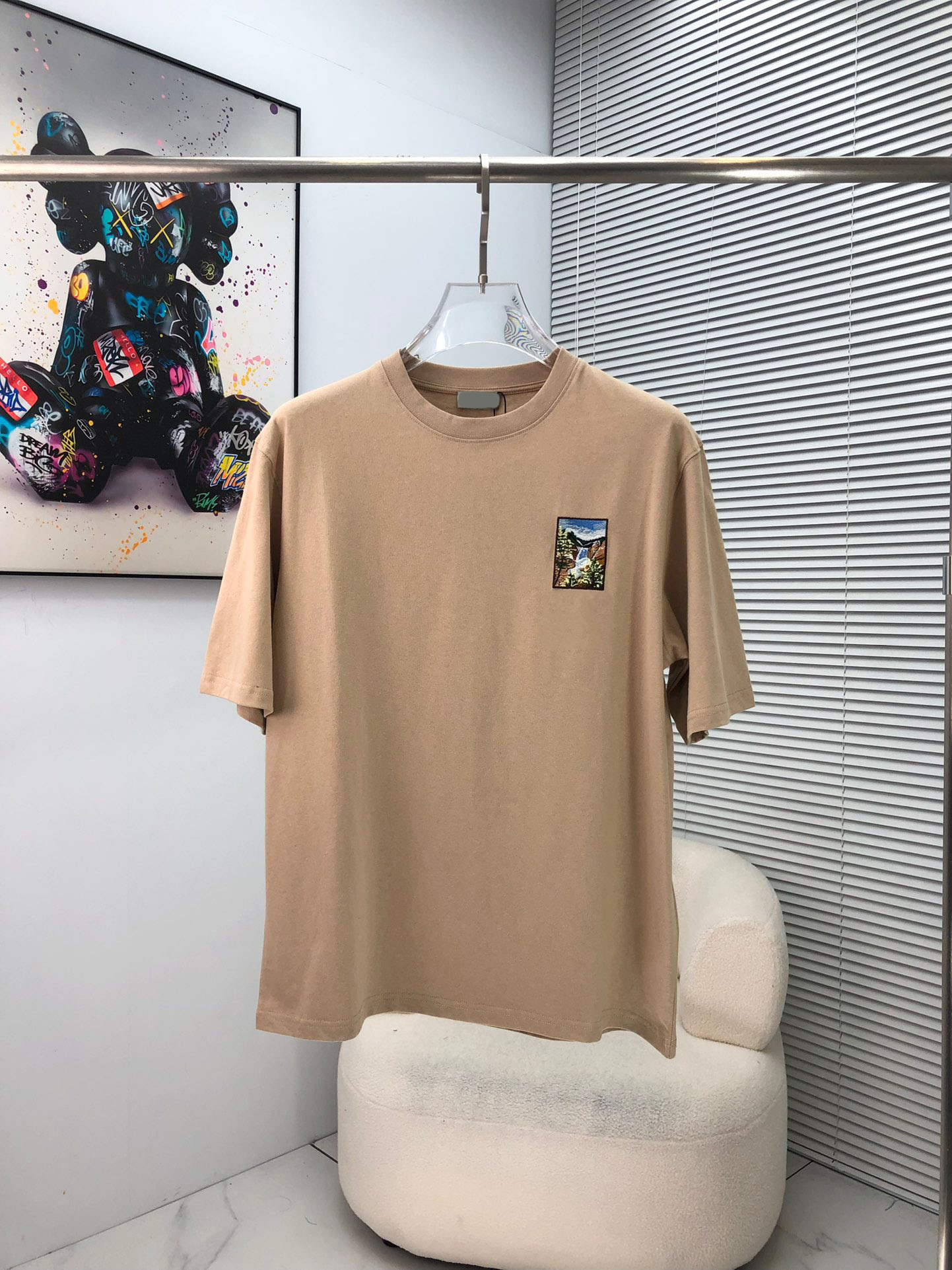 

Men's Plus Tees & Polos Round neck embroidered and printed polar style summer wear with street pure cotton enn
