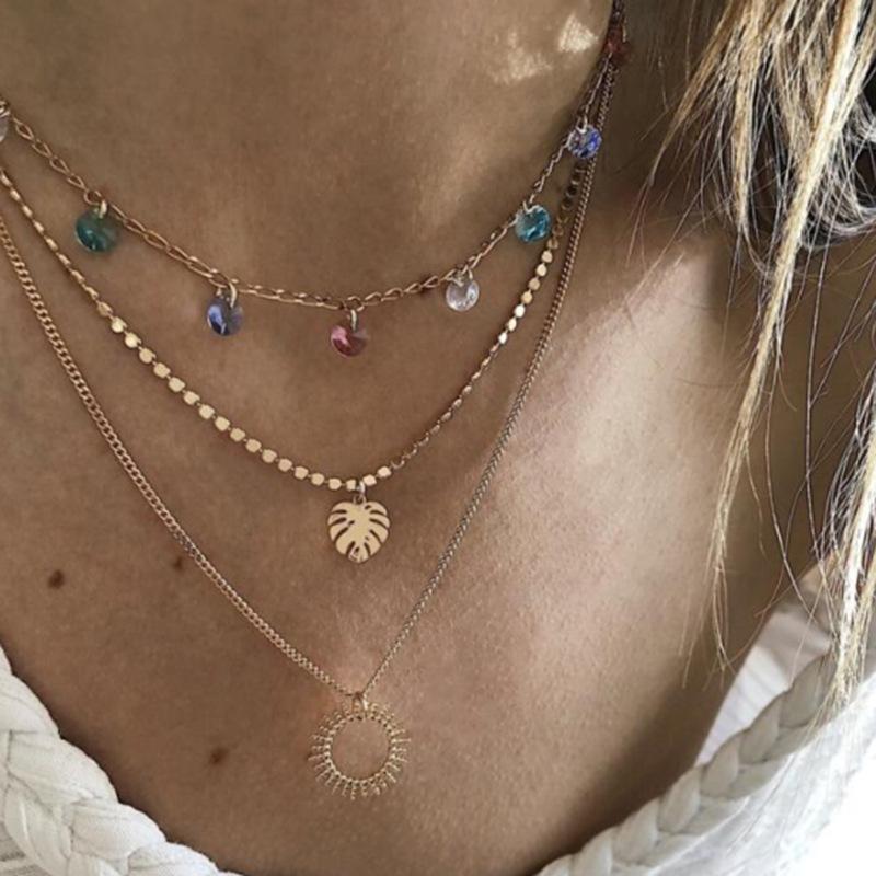 

Pendant Necklaces Necklace Women Stainless Teel Long Chain Jewelry Vintage Luxury Gold Gifts For WomenPendant