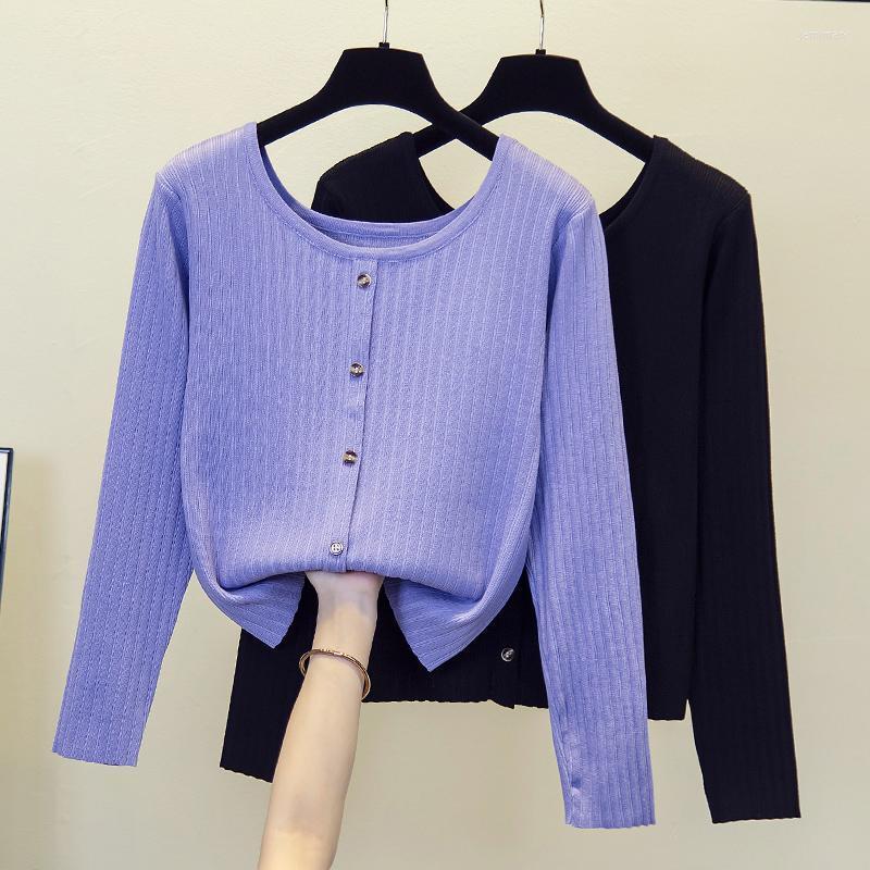 

Women's Sweaters Quality Soft Knitted Women O-neck Loose Sweater Pullovers Spring Autumn Basic Pullover Female Knit TopWomen's Jemi22, Black