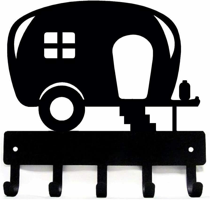 

Camper Key Rack Hanger - 6 inch Wide/9 inch Wide Metal Wall Art