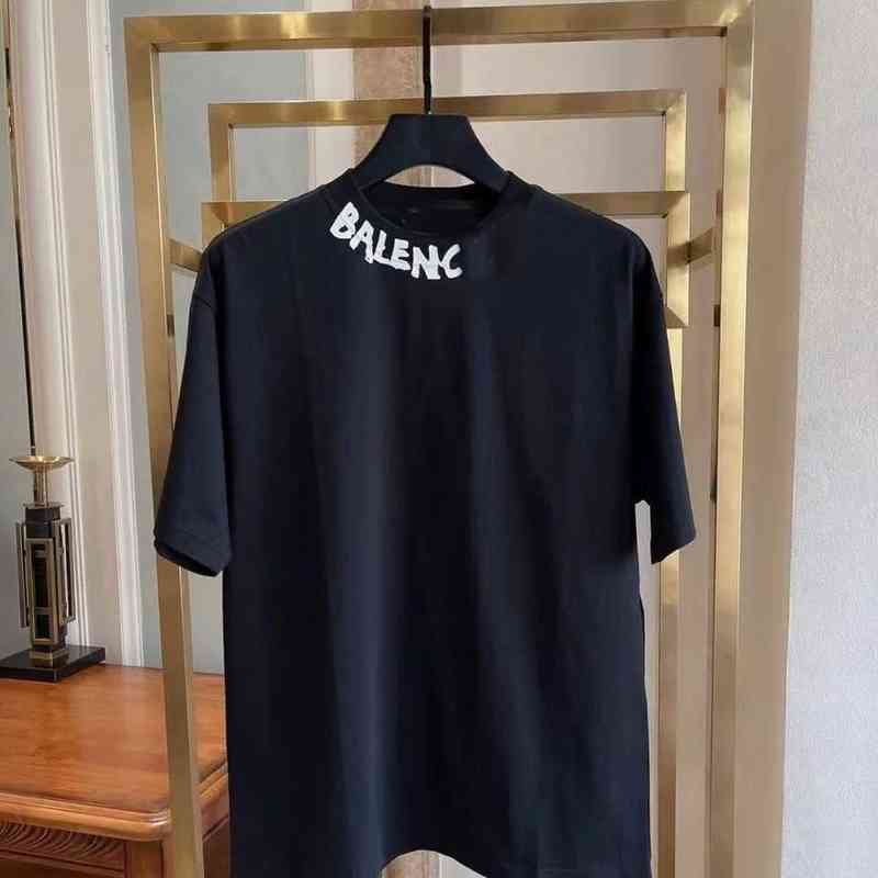 

Women T Shirts Designer Luxury Summer Classic Graffiti Collar Printed T Shirt Mens And Womens Couple Loose Short Sleeve Tee Sweatshirt, 20