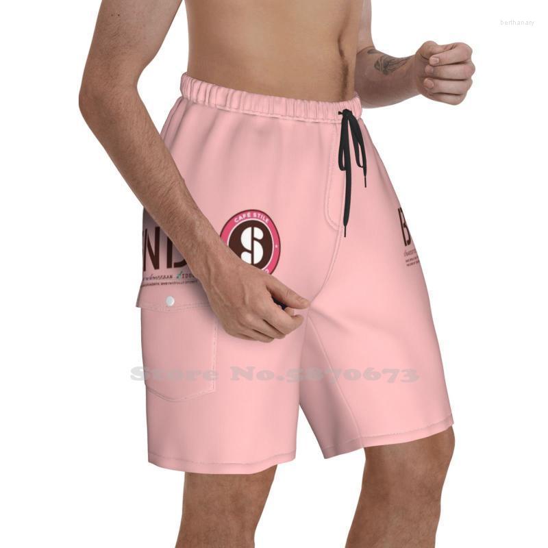 

Men' Shorts Blend  - Cafe Stiles Logo Men' Sports Beach Swimming Cute Kawaii Anime Maika Miu Kaho MafukuMen' Bert22, Fashion shorts