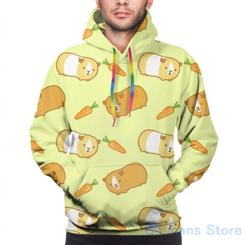 

Men' Hoodies & Sweatshirts Mens Sweatshirt For Women Funny Cute Guinea Pig Pattern Print Casual Hoodie StreatwearMen