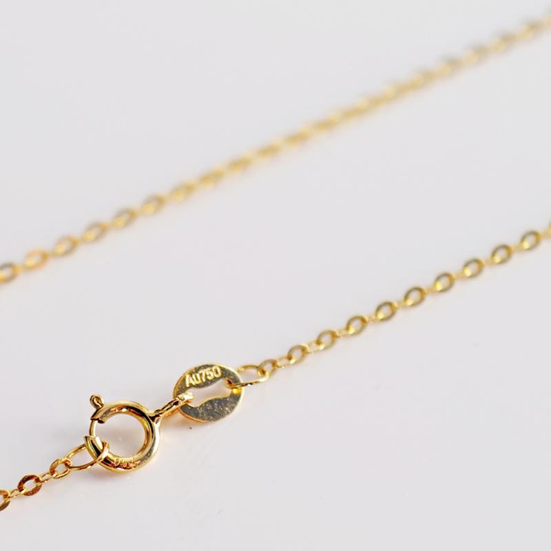 

Chains Sinya Promotion 18k Au750 Gold Necklace Clavicle Shine O Chain High Luster Good Quality For Women Ladies Girl DIY UseChains ChainsCha