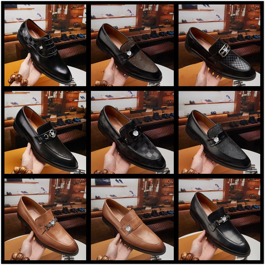 

New rock punk leather shoes for men England breathable casual Brock sanded leather trend Designer Luxury dress shoe, #12