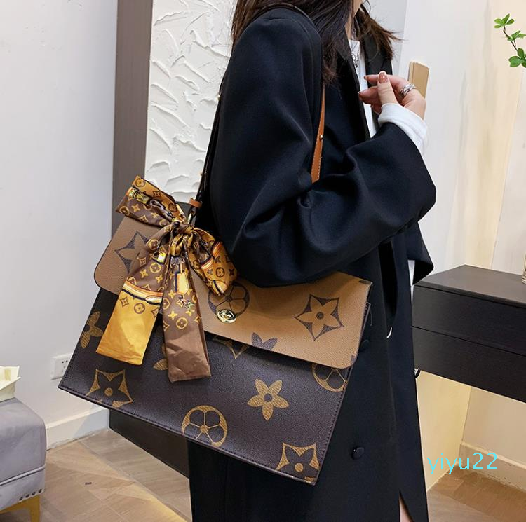 

Fashion PU Single Shoulder Bag Large Capacity Personalized Pattern Retro Texture Handbag Female Bags 2022