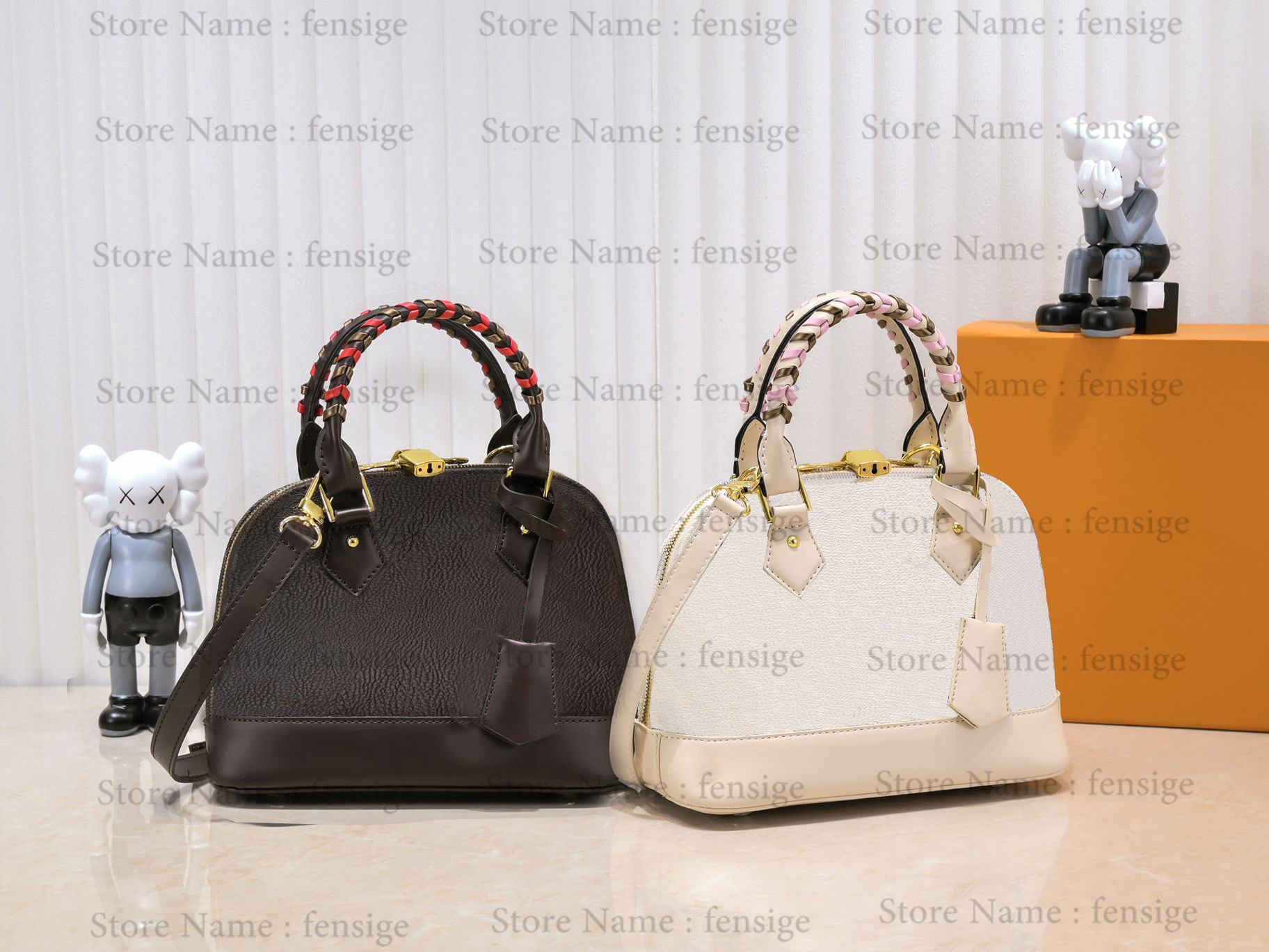 

N45294 M53152 Tote Miroir Shell Checkerboard White Check Woven Shoulder Bags Designer Handbag Crossbody Bag, #1