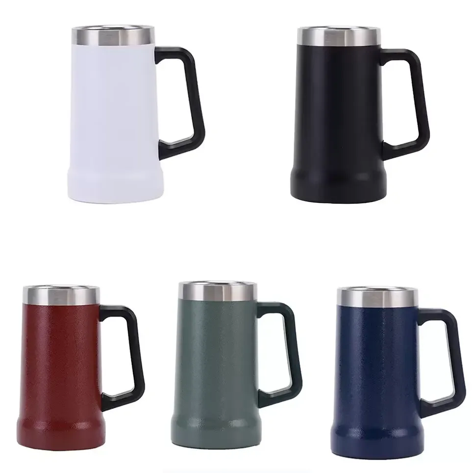 

24oz 709ML Stainless Steel 304 Tumbler with handle Vacuum Insulated Travel Coffee Beer Mug Thermal mug Garrafa Termica sxmy28