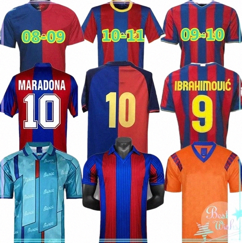 

retro Barcelona soccer jerseys barca 96 97 07 08 09 10 11 XAVI RONALDINHO T8J0#