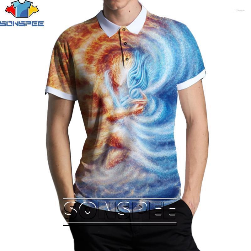 

Men's Polos Ice And Fire Elements Fashion Casual Loose Original Collar Shirt Men Women Hip Hop Trend Street PersonalityMen's Men'sMen's Mild, Taac22246