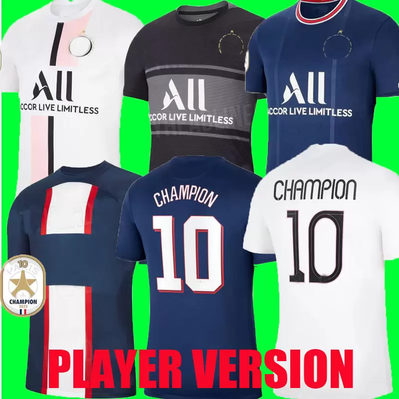 

Player version SERGIO RAMOS MBAPPE Soccer Jerseys HAKIMI 21 22 23 special 10th Title Star football shirt 2021 2022 2023 MARQUINHOS VERRATTI DI MARIA, 22/23 pink black
