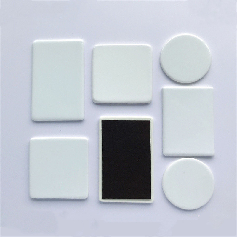 

Sublimation Ceramics Fridge Magnets Heart Shape Blank Heat Transfer Refrigerator Magnet Stickers