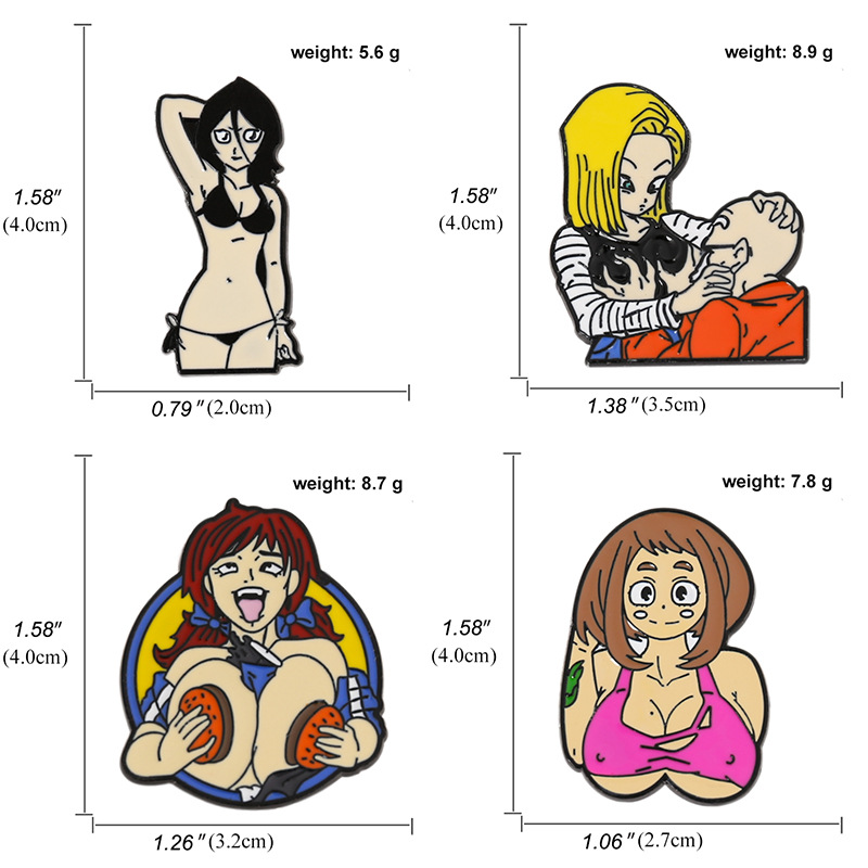 

Beautiful Girl Hard Enamel Pins Collect Cute Anime Fashion Jewelry Gifts Metal Cartoon Brooch Backpack Collar Lapel Badges, Mixed colors