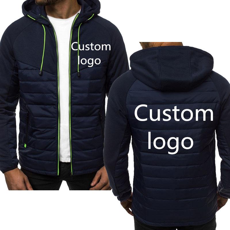 

Men's Jackets Fashion Stitching Contrast Color Zipper Jacket Can Custom Logo Spring Autumn Brand Hooded Sweatshirt Tops, Black;brown