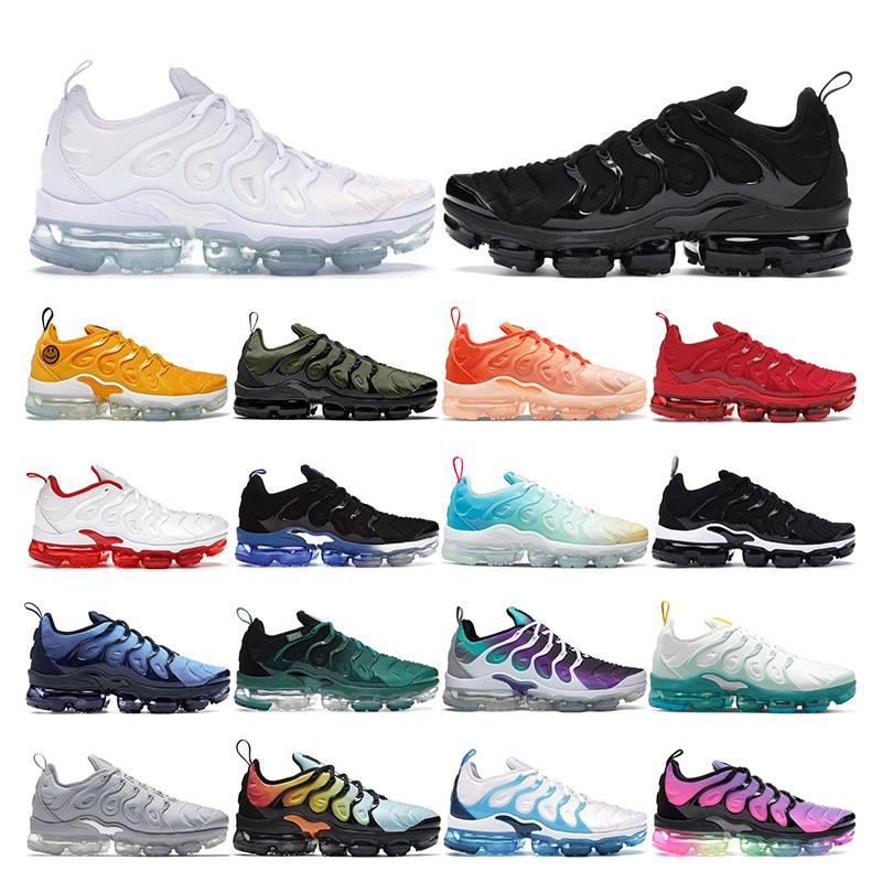 Chaussures de basket-ball designer tn plus pour hommes femmes triple noir blanc cool gris atlanta frais brut vert minuit royal mens sportif baske