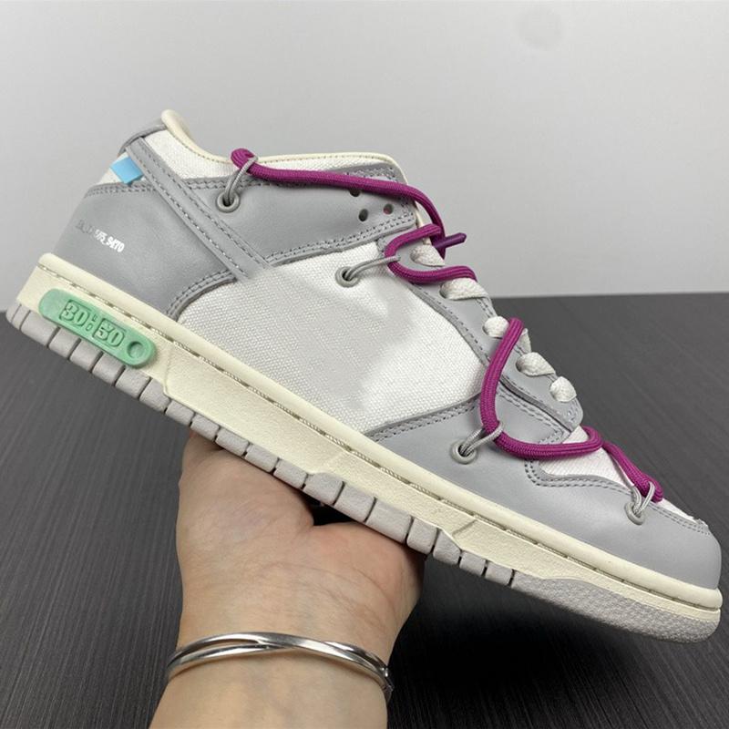 

2022 Off Authentic SB Low Lot 35 of 50 Collection Running Shoes University Red Blue Pine Green White Michigan Men Women Sneakers C274N, # 1