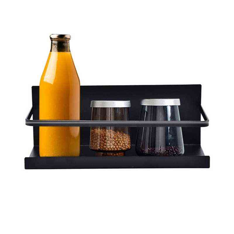 

Refrigerator Magnet Storage Rack Durable Holder Kitchen Heavy Duty PunchFree Magnetic Shelf Pendant J220702