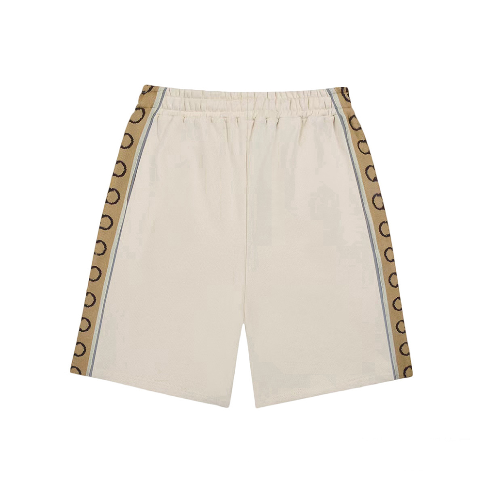 

G brand Top Gread Men short and shorts EU version of loose string bid penta pants men's and women's same parag With 3M reflector, Beige